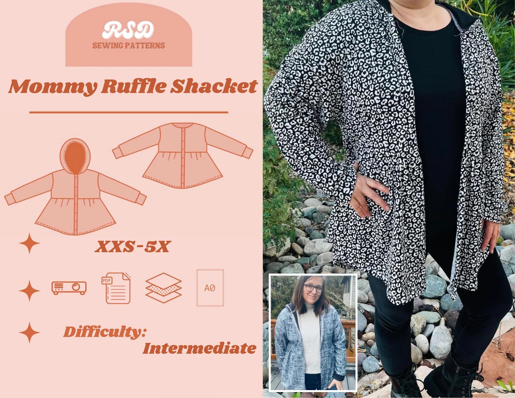 Mommy Ruffle Shacket