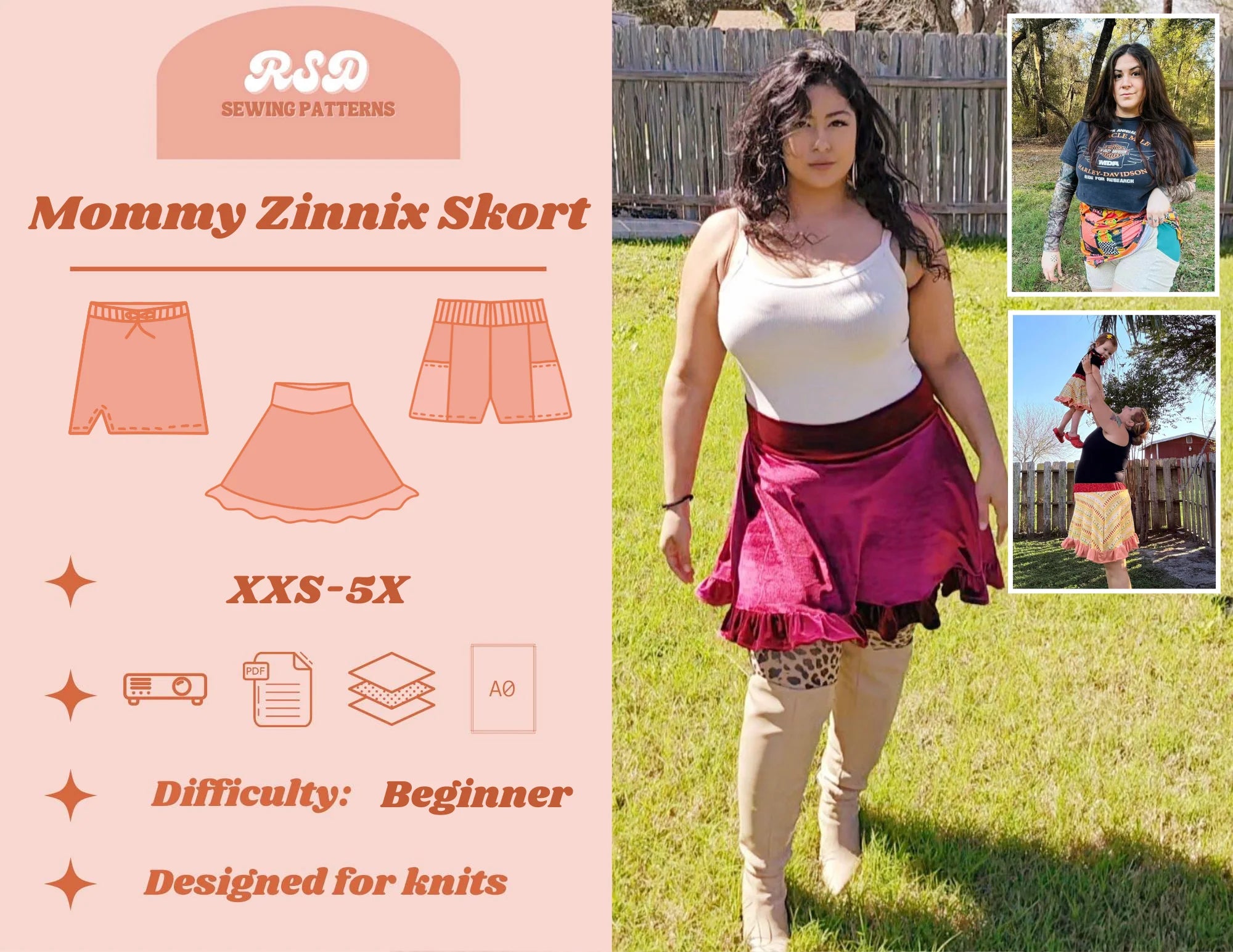 Mommy Zinnix Skort