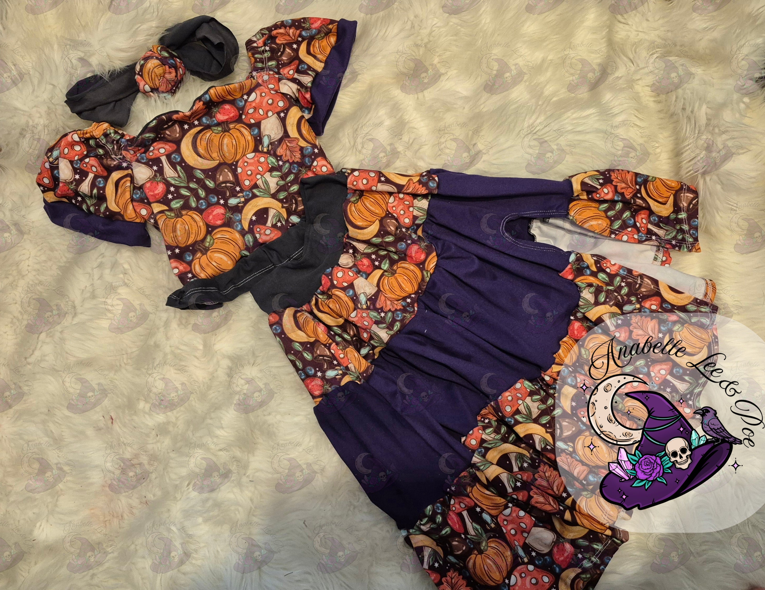 18/24 Juliette top soren skirt with top knot band