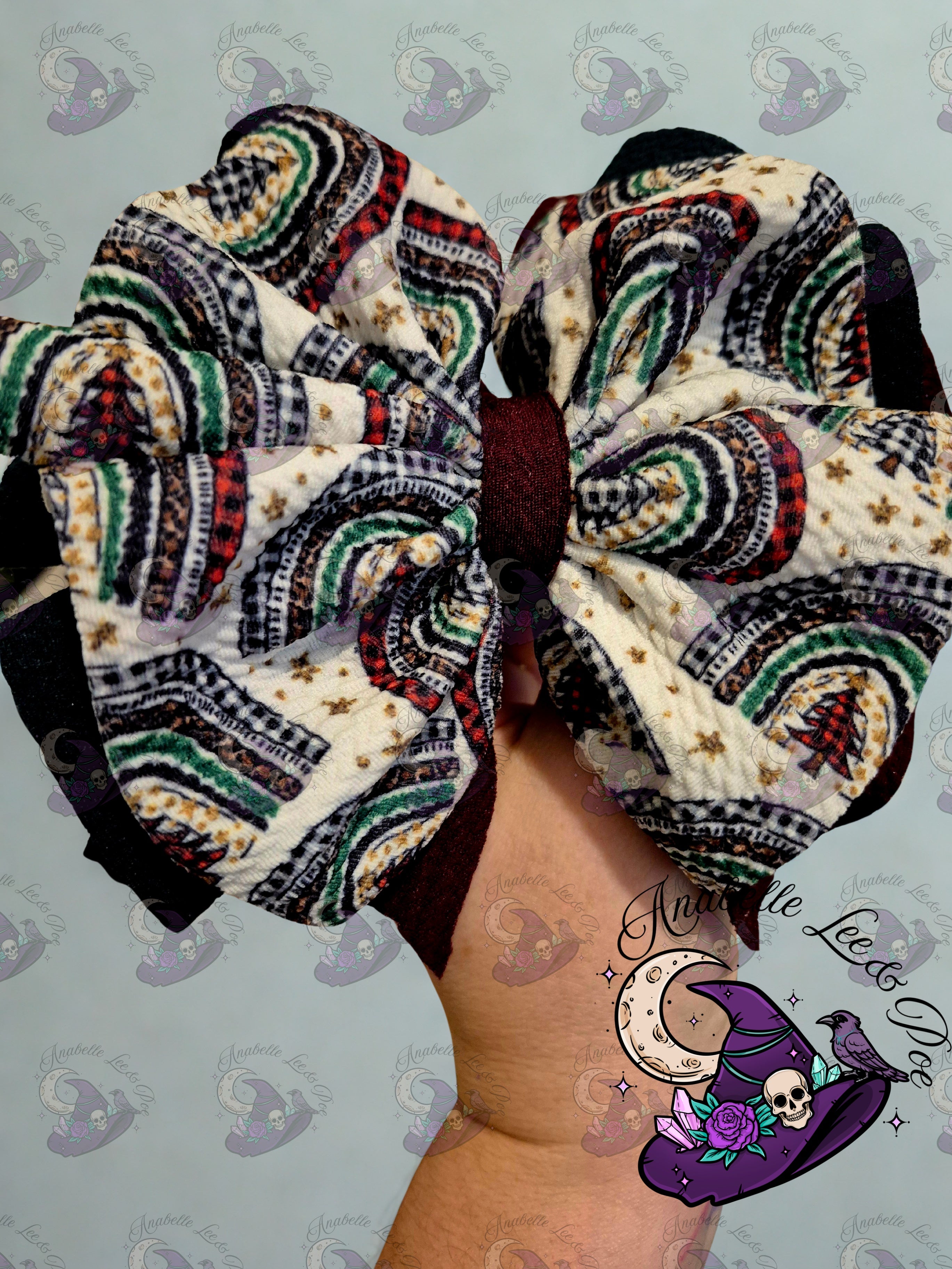 Christmas rainbow shredded bows